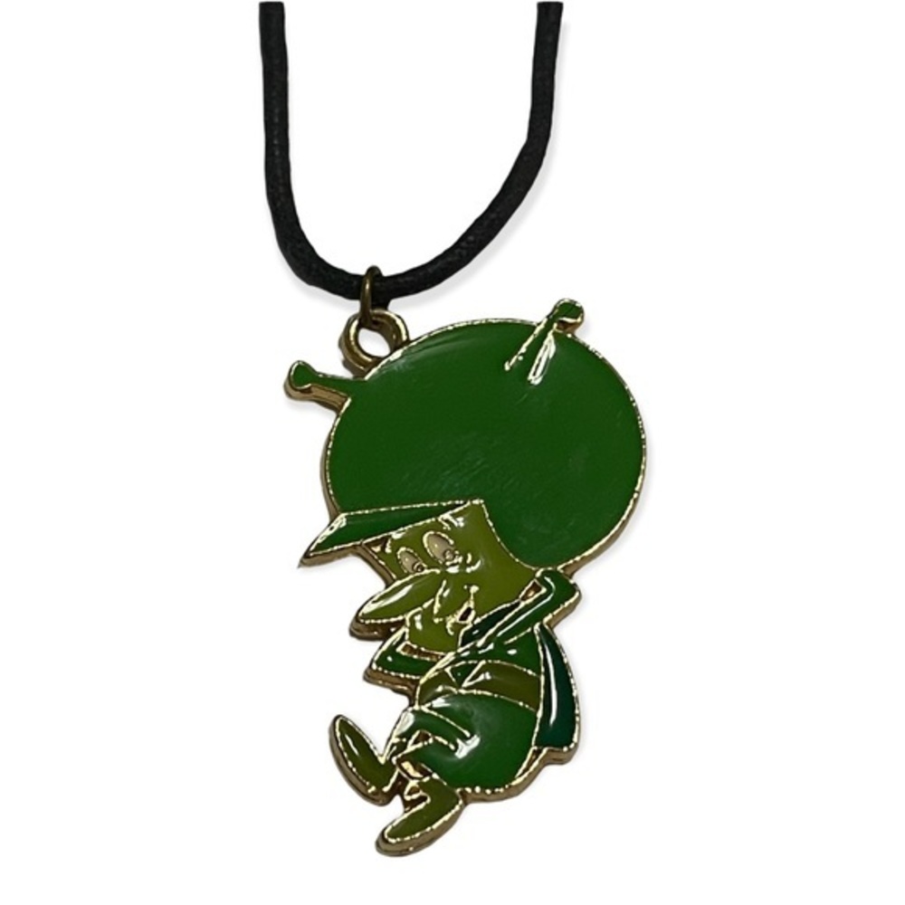 GIFTED Vintage Flintstones Dino & Green Gazoo Pendant Set - Picture 4 of 4
